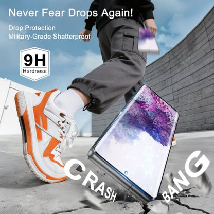 [3 Pack] 3D Curved Tempered Glass for Galaxy S20 Plus Screen Protector | 9H Hardness, Ultrasonic Fingerprint Compatible, Case Friendly, Bubble Free HD Clear Glass for Samsung Galaxy S20 Plus - size: 6.7 Inch-Samsung S20 Plus