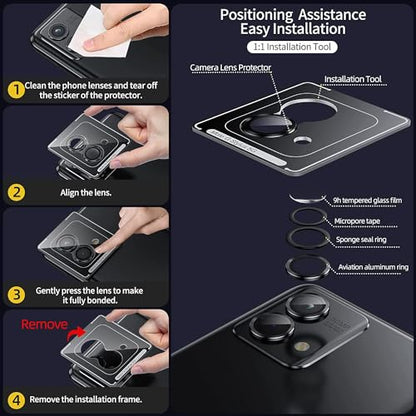 Zeking 2 Pack for Moto G Stylus 5G 2024 Camera Lens Protector - color: Black
