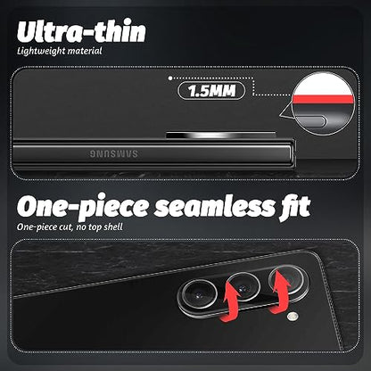 (3 Pack) Orzero Camera Lens Protector Compatible for Samsung Galaxy Z Fold 5 5G, Protector de Cámera 9H Tempered Glass for Crystal Imaging and Whole Module Protection - size: Samsung Galaxy Z Fold 5 5G