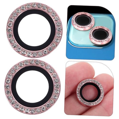 Lurrose 2Pcs Camera Lens Protectors for Plus Scratch Resistant Mobile Phone Lens Covers Easy Installation Stylish Design Protects From Scrapes and Bumps