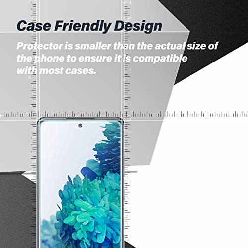 BIGFACE Galaxy S20 FE Tempered Glass Screen Protector + Camera Lens Protectors, 2 Pack, Anti-Bubble 3D Curved Accuracy Film - size: Galaxy s20 FE(6.5")