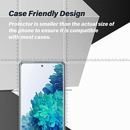 BIGFACE Galaxy S20 FE Tempered Glass Screen Protector + Camera Lens Protectors, 2 Pack, Anti-Bubble 3D Curved Accuracy Film - size: Galaxy s20 FE(6.5")