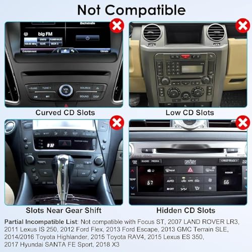 EEEKit 2 in 1 CD Slot Tablet Car Mount, CD Player Car Phone Holder