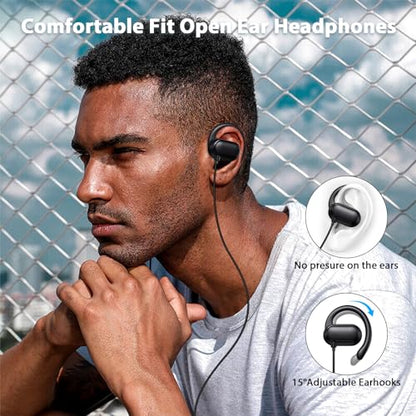 iMangoo 3.5mm Wired Earbuds Over the Ear Buds Open Earphones for Kids Women