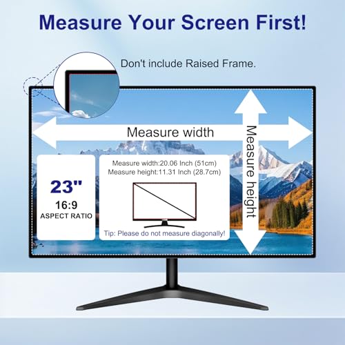 23 Inch Privacy Screen for Computer Monitor 16:9 Aspect Ratio - size: For Laptop 23 Inch 16:9-2Pack