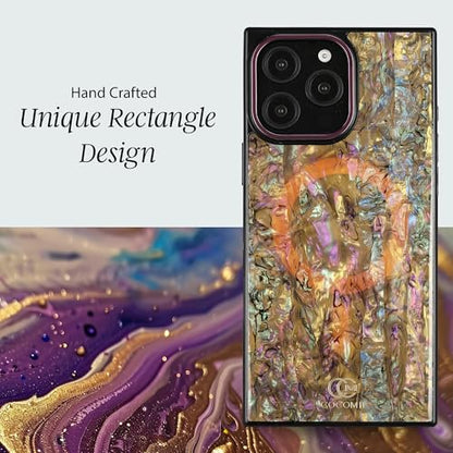 COCOMII Rectangle for iPhone 16 Pro Max Case, Eclipse Abalone Shell | Compatible with MagSafe Wireless Charging, Shockproof 10ft Drop Protection, Camera & Screen Protection, Premium Glossy Finish - color: Eclipse Abalone Shell, size: iPhone 16 Pro Max (6.