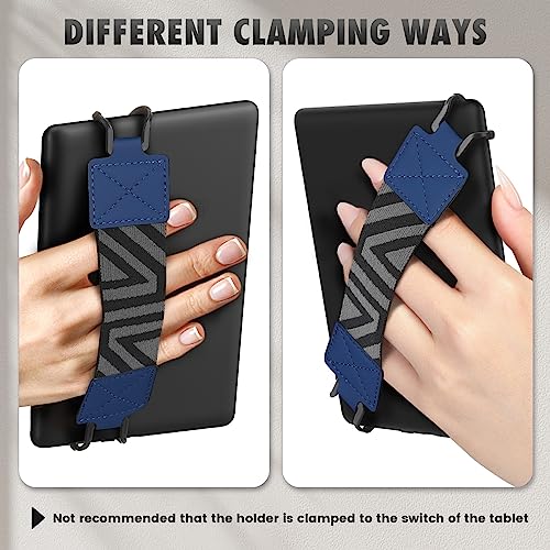 MoKo Security Hand-Strap for 6-8" Kindle eReaders Fire Tablets, Dark Blue - color: 1-l-dark Blue, style: Patterned Strap