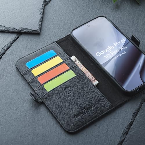 Google Pixel 10 Pro XL Metro Leather Wallet - color: Metro Black