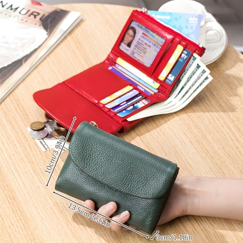 Unisex Pebble Leather Wallet, 5.3In Short Genuine Leather Coin Card Holder, Unisex Clutch Bags, Can Hold Coins, Id Cards - color: Purple