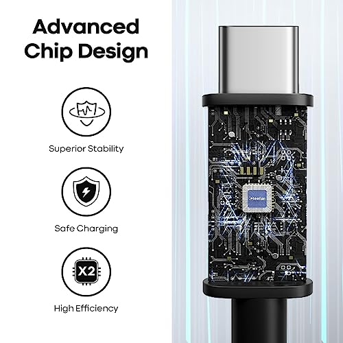 CLEEFUN Extra Long USB A USB C Cable 32ft, USB to USB C Power Cable 32 Foot - color: Black, size: 32ft