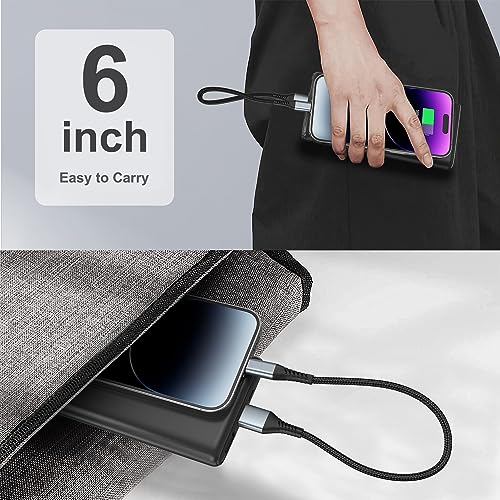 6 Inch iPhone Charging Cable, 0.5FT Short Lightning Cable for iPhone 14 13 - size: 0.5 Feet