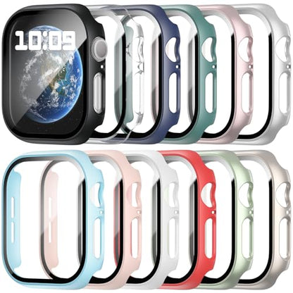 12 Pack Hard PC Case Compatible with Apple Watch Series 11/10 46mm - color: 12 pack B, size: 46mm-Series 10/11