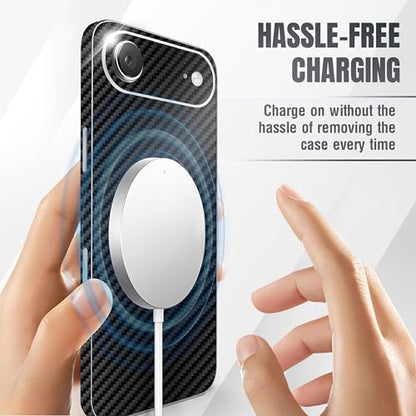 2Pcs Skin Wrap Compatible for iPhone 17 Air – Slim Decal Vinyl Protective Film for Sides & Back – Sleek Fit, Premium Look – Compatible with All iPhone 17 Air Cases - Carbon - color: Carbon