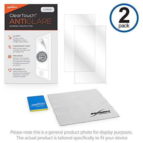 BoxWave Screen Protector Compatible with Estone Technology MJC-100 - ClearTouch Anti-Glare (2-Pack), Anti-Fingerprint Matte Film Skin