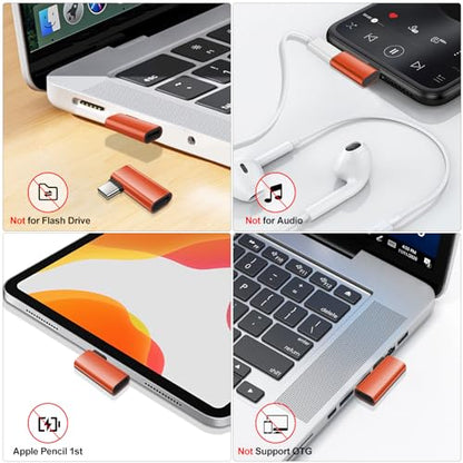 xiwxi 2Pack 90 Degree Lightning to USB C Charger Converter for iPhone 15/15Pro/15 Pro Max Plus,Samsung S24 S23,iPad Air,27W PD Fast Charging&Data Transfer,Type C Devices,Not Audio/OTG/PS/2 Cables
