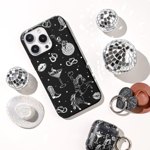 VELVET CAVIAR Cell Phone Ring Holder - Finger Ring & Stand - Improves Phone Grip Compatible with iPhone, Galaxy, Most Smartphones (Disco Cowgirl) - color: Disco Cowgirl