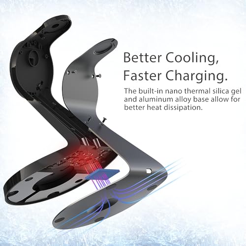 3 in 1 Charging Station for Apple Devices,Mag-Safe Charger Stand Fast Charging,Wireless Charger for iPhone 16/15/14/13/12 Series,& AirPods,& iWatch(USB-C Charger Included) - color: Black