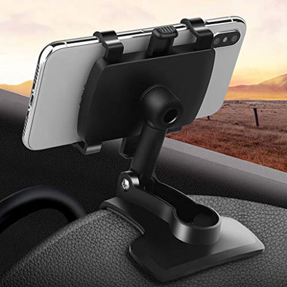 YAOKEEP Car Phone Holder Mount, 360 Degree Rotation Dashboard Phone Holder