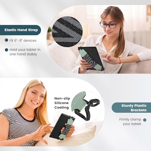 MoKo Security Hand-Strap for 6-8" Kindle eReaders Fire Tablets, Mint Green - color: 1-mint Green, style: Patterned Strap