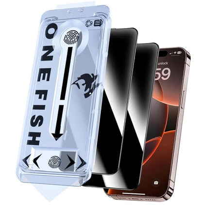 OneFish Privacy Screen Protector for iPhone 17e ， 2Pack - size: iPhone 17e