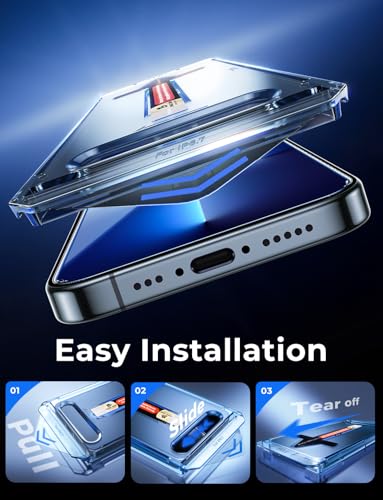 MAGIC JOHN 2 Pack for iPhone 13 Pro Max/iPhone 14 Plus 6.7 inch Tempered Glass Screen Protector, Auto Dust-Elimination Installation, Bubble Free, HD Clear, Easy Installation - size: iPhone 13 ProMax