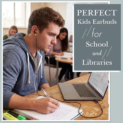 Kanayu 100 Pack Wired Earbuds Bulk for Classroom, No Mic 3.5mm, Multicolor - color: Multicolor