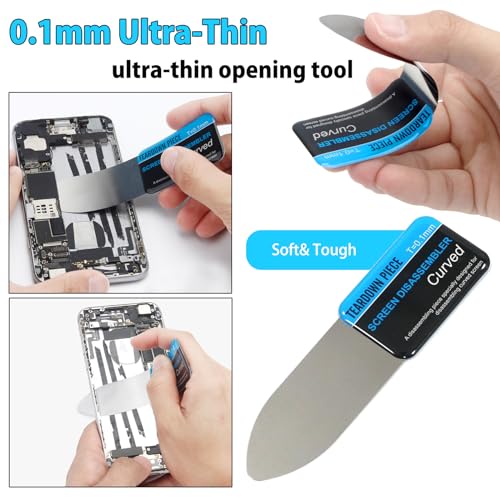 Spudger Pry Tool Kit 14 Piece Opening Tool, Plastic & Metal Spudger Tool Kit, Ultra-Thin Prying & Open Tool for Phone, Laptop, Pad, Cell Phone, Tablet, Computer, Electronics Repair