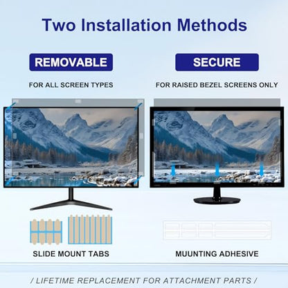 23 Inch Privacy Screen for Computer Monitor 16:9 Aspect Ratio - size: For Laptop 23 Inch 16:9-2Pack