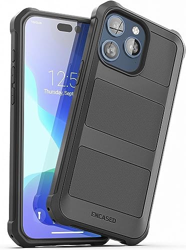 ENCASED Compatible with iPhone 15 Pro Max Case - Military Grade Protection with 360 Rugged Full-Body Coverage (iPhone 15 Pro Max) Black - size: iPhone 15 Pro Max