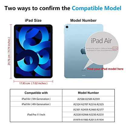 SPARIN 2 Pack Screen Protector Compatible with iPad Air 5/4 Generation - size: iPad Pro 11 inch 2022/2021/2020/2018