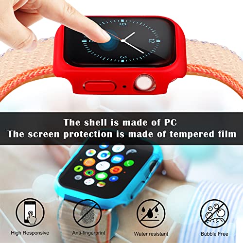 Sieral 24 Pack Watch Case with Tempered Glass Screen Protector Compatible with Iwatch 40mm Series Se/6/5/4, Hard PC Full Scratch Resistant Bumper Protective Face Cover Accessories - size: 40mm Compatible with Series Se/6/5/4