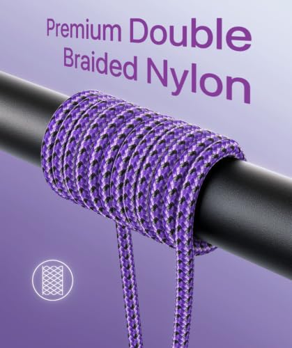 USB to USB C Cable 90 Degree 6FT, Right Angle USB A USBC Cable 2Pack Purple - color: Purple, size: 6FT, style: USB A to USB C