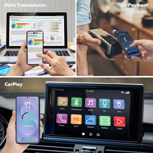 Wireless Charging Case for Galaxy S25 Edge, Upgraded 10000mAh Rechargeable Portable Charging Case Compatible with Galaxy S25 Edge (6.7 inch) with Carplay Extended Battery Pack Charger Case (Black) - size: Galaxy S25 Edge -10000mAh