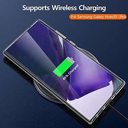 Rayboen for Samsung Galaxy Note 20 Ultra Case, Crystal Clear Designed Hard PC Back Soft TPU Frame Shockproof Protective Slim Fit Durable Transparent Phone Cover for Galaxy Note 20 Ultra 5G