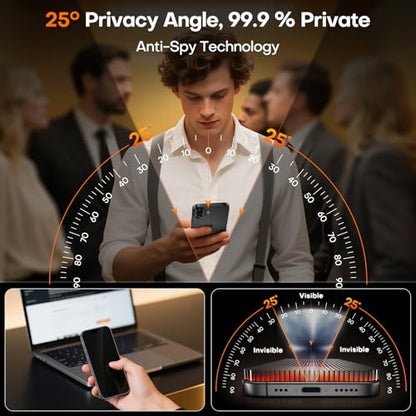 TOCOL for iPhone 17 Privacy Screen Protector - color: Privacy