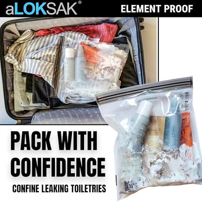 LOKSAK - aLOKSAK Waterproof Cellphone Dry Bags - Airtight Underwater Phone Pouch - Touch Screen Compatible - Diving Certified - size: 9 x 6 inch - 2 Pack