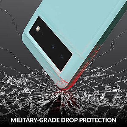 Crave Slim Guard for Google Pixel 6, Shockproof Case for Google Pixel 6 - Aqua - color: Aqua