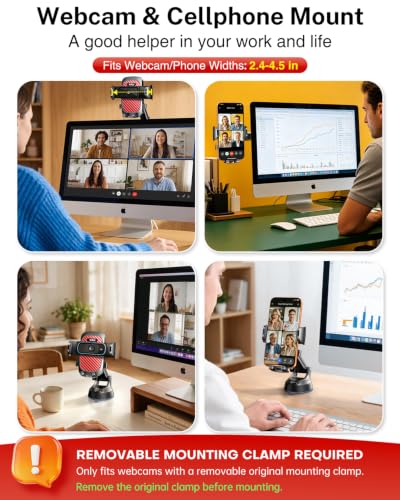 YRU True Military-Grade [360° Rotation Suction] 2026 Ultimate Car Phone Holder Mount 【90+LBS Safest Strongest & Patent Certs】 Dashboard Windshield Vent for iPhone 18 Pro Max Samsung Webcam, Red - color: Red