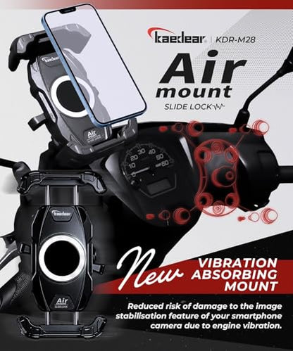 Kaedear Vibration-Resistant Motorcycle Phone Mount, KDR-M28
