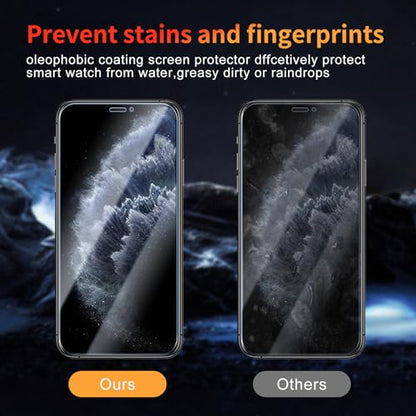 Privacy Screen Protector for iPhone 11 Pro/X/Xs 5.8 Inch 3 Pack, Tempered Glass Film Anti-spy Scratch Resistant 9H Hardness Case Friendly - size: iPhone 11 Pro/X/Xs