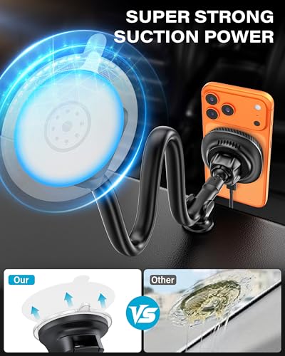 1Zero for Magsafe Car Mount Charger, 15W Fast Charging for Windshield