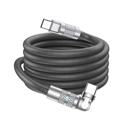 Muuto USB C to USB C Cable, 6 FT 60W Fast Charging, Rotating Right Angle - size: 6 ft