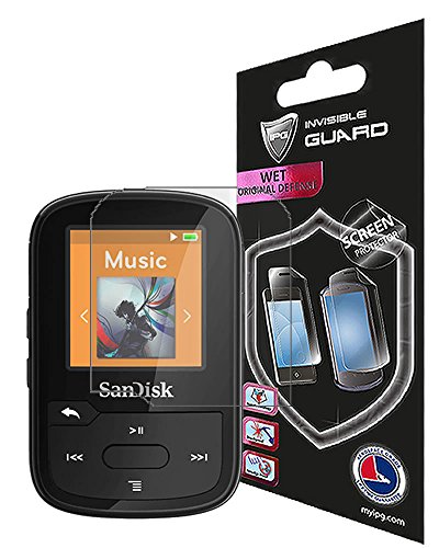 IPG For SanDisk Clip Sport Plus (2 Units) SCREEN Protector Invisible Ultra HD Clear Film Anti Scratch Skin Guard - Smooth/Self-Healing/Bubble -Free for Clip Sport Plus