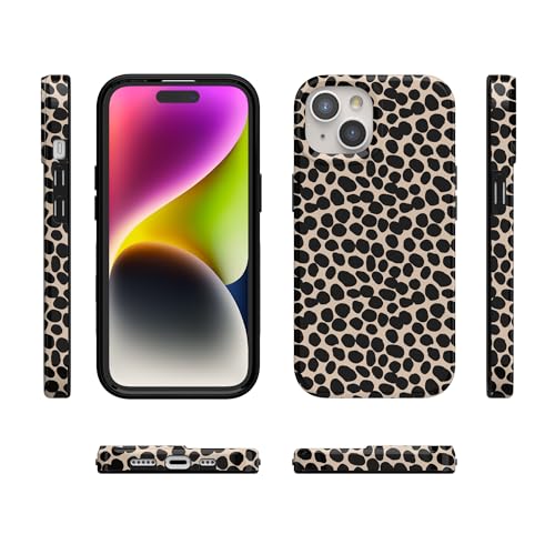 Casely iPhone 15 Plus Case | Lost in Spots | Cheetah Print | Compatible with MagSafe | Classic Ultra Slim Design - color: Lost in Spots | Cheetah Print