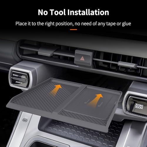 Silicone Centre Control Wireless Charging Mat Compatible with Toyota RAV4 XLE Premium/XSE/Limited/Woodland 2026+, Non-Slip Silicone Wireless Charging Protector Pad for RAV4 2026 Interior Accessories