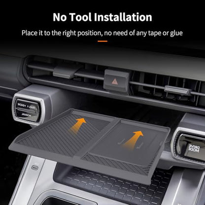 Silicone Centre Control Wireless Charging Mat Compatible with Toyota RAV4 XLE Premium/XSE/Limited/Woodland 2026+, Non-Slip Silicone Wireless Charging Protector Pad for RAV4 2026 Interior Accessories