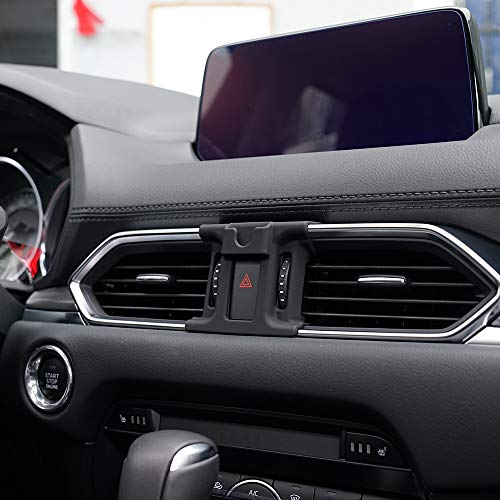 BEERTE Car Phone Holder for Mazda CX-5 2017-2026 CX5 Gravity Phone Mount - color: Carbon Fiber Pattern