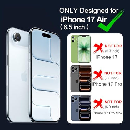 Battery Case for iPhone Air, Upgraded 12000mAh Rechargeable Portable Extended Battery Pack Supported Qi Wireless Charging Case Compatible with iPhone Air(6.5 inch) Charger Cover Power Bank (Black) - size: iPhone 17 Air (6.5 inch)