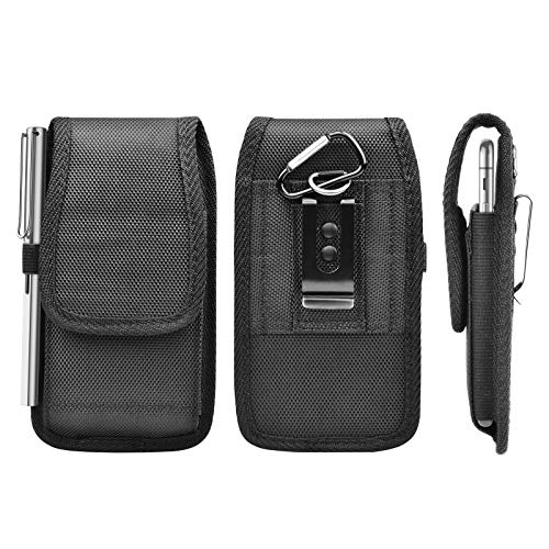 Njjex Cell Phone Holster for iPhone 13 14 15 16 17 Pro Max 12 11 XR Samsung Galaxy S25 S24 Ultra S23+ S22 S21 S20 Note 20 A14 A15 A35 A16 A36 5G A17 Belt Clip Holster Phone Pouch Holder Carrying Case | Cell Phone Holster for iPhone 17 Samsung Galaxy S26 S