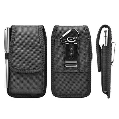 Njjex Cell Phone Holster for iPhone 13 14 15 16 17 Pro Max 12 11 XR Samsung Galaxy S25 S24 Ultra S23+ S22 S21 S20 Note 20 A14 A15 A35 A16 A36 5G A17 Belt Clip Holster Phone Pouch Holder Carrying Case | Cell Phone Holster for iPhone 17 Samsung Galaxy S26 S